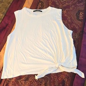 Hippie Chic Tank Top Twist Tie Front